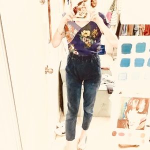 Grad school dropout high waisted denim